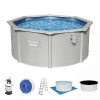 Bestway 56566 BW Стальной бассейн Hydrium 300х120см, 7630л, песч.фил.-нас. 3028л/ч, лестн., тент, подст., попл.-доз. Bestway 56566 BW Стальной бассейн Hydrium 300х120см, 7630л, песч.фил.-нас. 3028л/ч, лестн., тент, подст., попл.-доз.