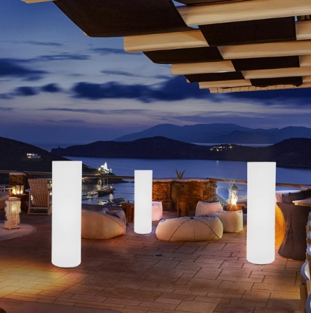 Светильник Цилиндр 30х190 питание от АКБ, RGB