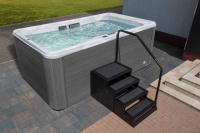 Металлические ступени для бассейна с противотоком (SwimSpa Wellis)