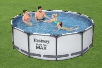 Bestway 56260 BW Каркасный бассейн Steel Pro Max 366х100см, 9150л, фил.-насос 2006л/ч Bestway 56260 BW Каркасный бассейн Steel Pro Max 366х100см, 9150л, фил.-насос 2006л/ч